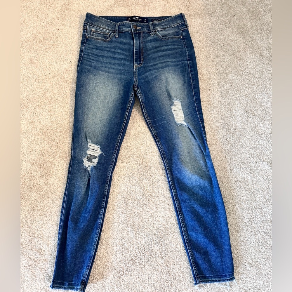 Hollister high rise super skinny crop jeans